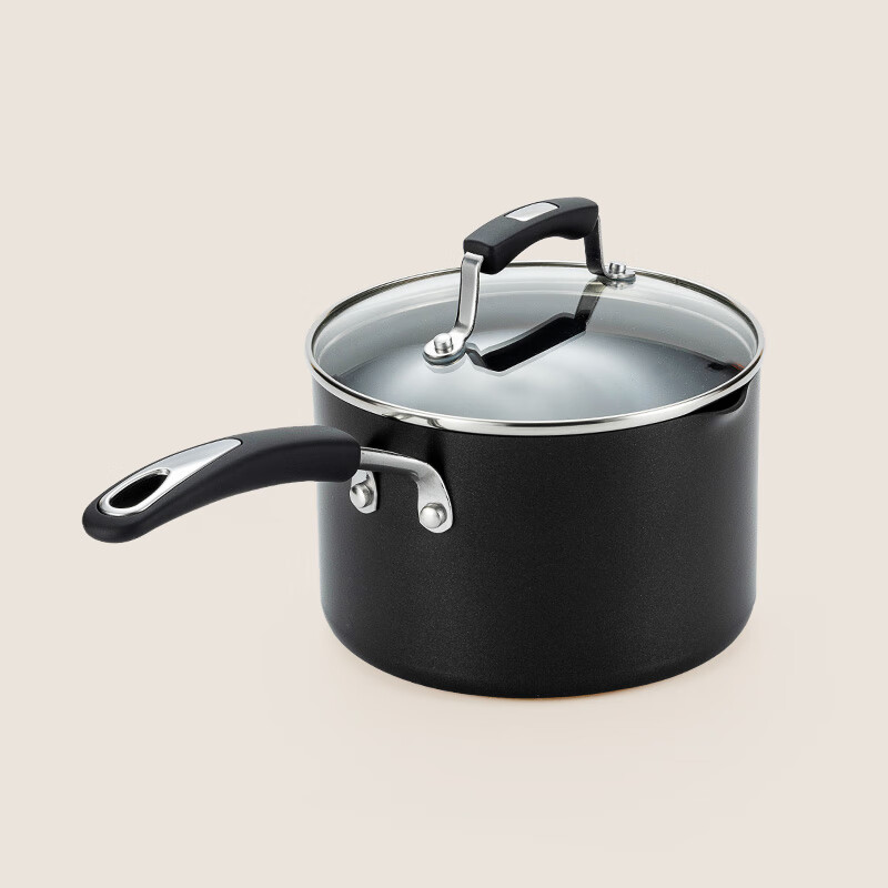 美亚(MEYER)单柄不粘奶锅导流嘴奶锅宝宝辅食小汤锅煮泡面锅燃气灶适用 奶锅 18cm 2.8L