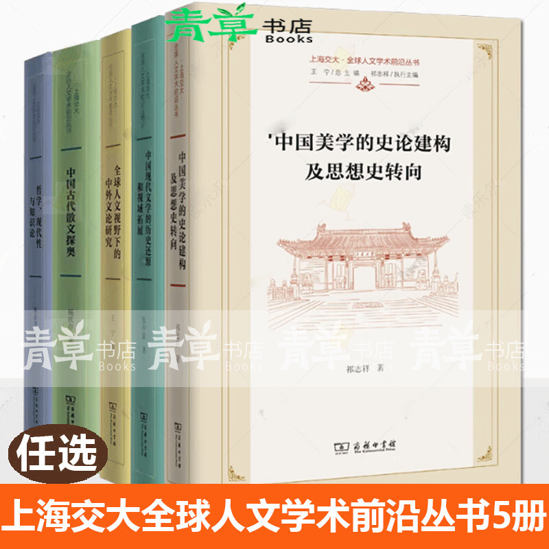 上海交大全球人文学术前沿丛书5册 中国美学的史论建构及思想史转向 全球人文视野下的中外文论研究 哲学 上海交大全球人文学术前沿丛书5册