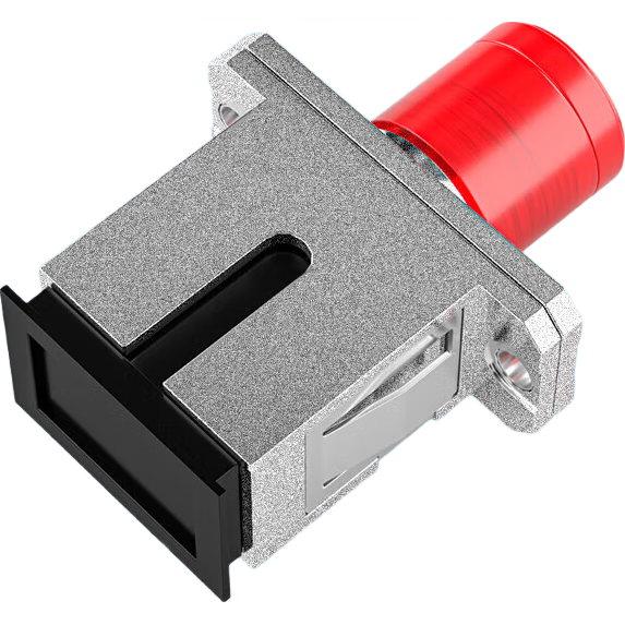 HAILE海樂(lè) 光纖適配器FC-SC耦合器 FC母轉(zhuǎn)SC母光纖轉(zhuǎn)接頭 法蘭盤光纖對(duì)接頭 金屬材質(zhì) FC-SC2