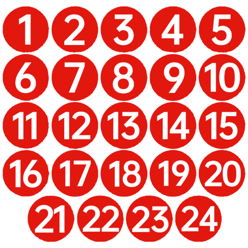 ˼ ˮPVC 1-24ֱ5cmλǩ