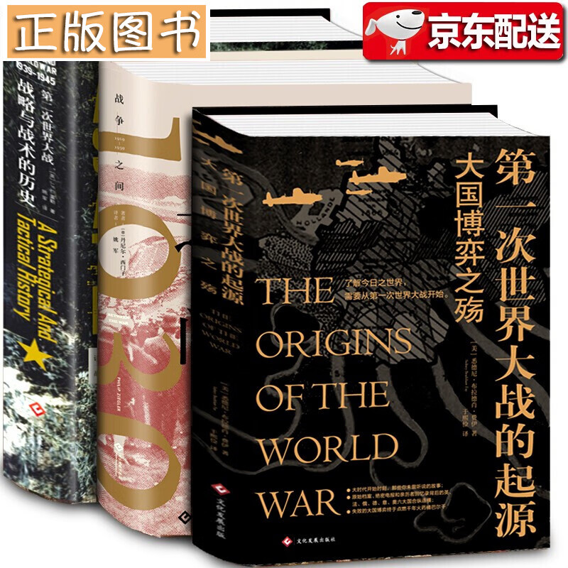大战纪【全3册】第一次世界大战的起源+战争之间+第二次世界大战：战略与战术的历史 世界战争史 大战纪(全3册)