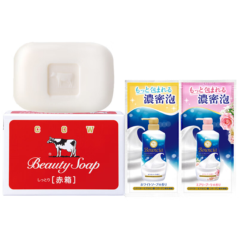 牛乳石碱（COW）【尝鲜】COW/牛乳石硷碱香皂滋润牛奶皂肥皂/25年11月前 红盒皂1只+沐浴小样24ML 0g