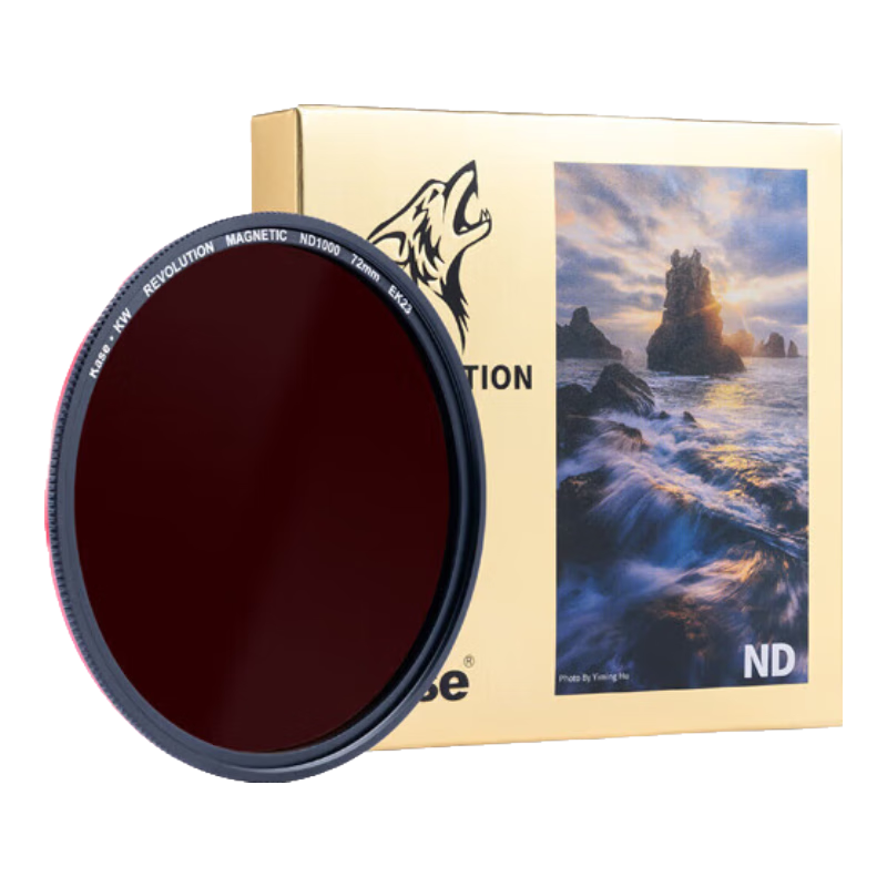 卡色（Kase）磁吸nd滤镜 减光镜 中灰密度镜 风光摄影长时间曝光 延时摄影 金刚狼炫彩二代磁吸滤镜 磁吸ND64【减6档】（含内接环） 112mm