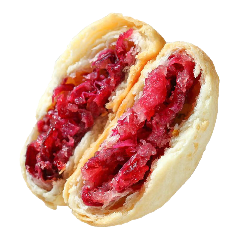 阿娜姐鲜花饼零食面包饼干云南特产玫瑰花饼早餐下午茶糕点点心 经典玫瑰鲜花饼27g*20枚