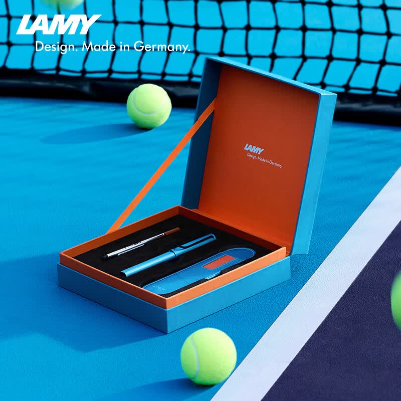 LAMY钢笔礼盒 恒星系列限定套装练字正姿钢笔学生文具办公礼品 节日礼物 唤醒蓝0.5mm T52+T10+笔袋