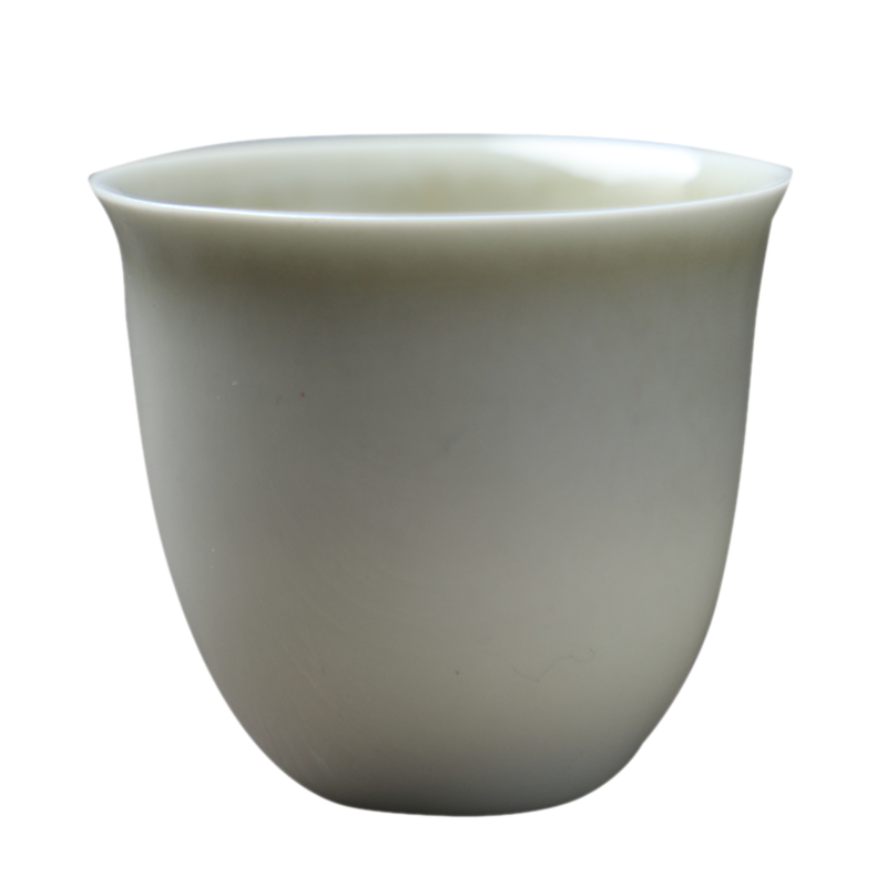 私朹堂 德化陶瓷主人杯 青灰釉瓷品茗杯 小杯 功夫茶杯 小茶碗 單杯 青灰釉鈴鐺杯