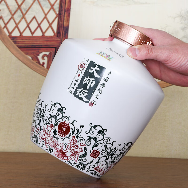 扳倒井白酒 大师级54度 2.5L景德镇瓷坛装纯粮酿造送礼白酒手提礼盒 54度 2500mL 1坛