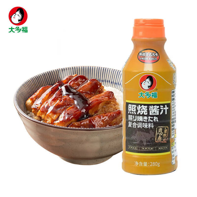 大多福大阪燒章魚(yú)燒預拌粉 小丸子雞蛋仔煎餅粉糕點(diǎn)烘焙原料 照燒醬汁280g雞腿豬扒叉燒