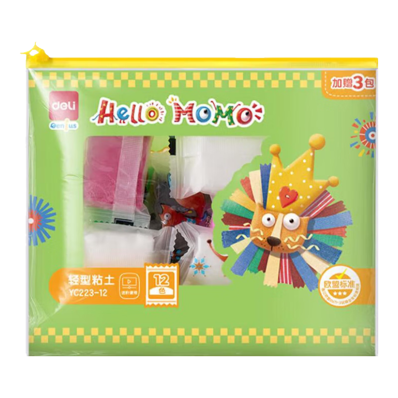 ������deli��С���޹�����ճ��24ɫ����ճ��36ɫ������Ƥ������ֹ�DIY������������ͯ��ѧ�������� ��С������������12ɫ��� ��ٛ3��+���� 11.2Ԫ