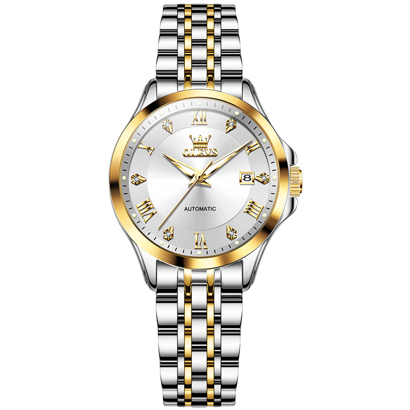 ���ڲ�����ŷ��ʱ��OLEVS����ʿ��֤Ʒ���ֱ�Ů��е��ȫ�Զ�����ҹ���ˮŮʿ�ֱ�����Ů�� OLEVS-6702-�ִ����Ů