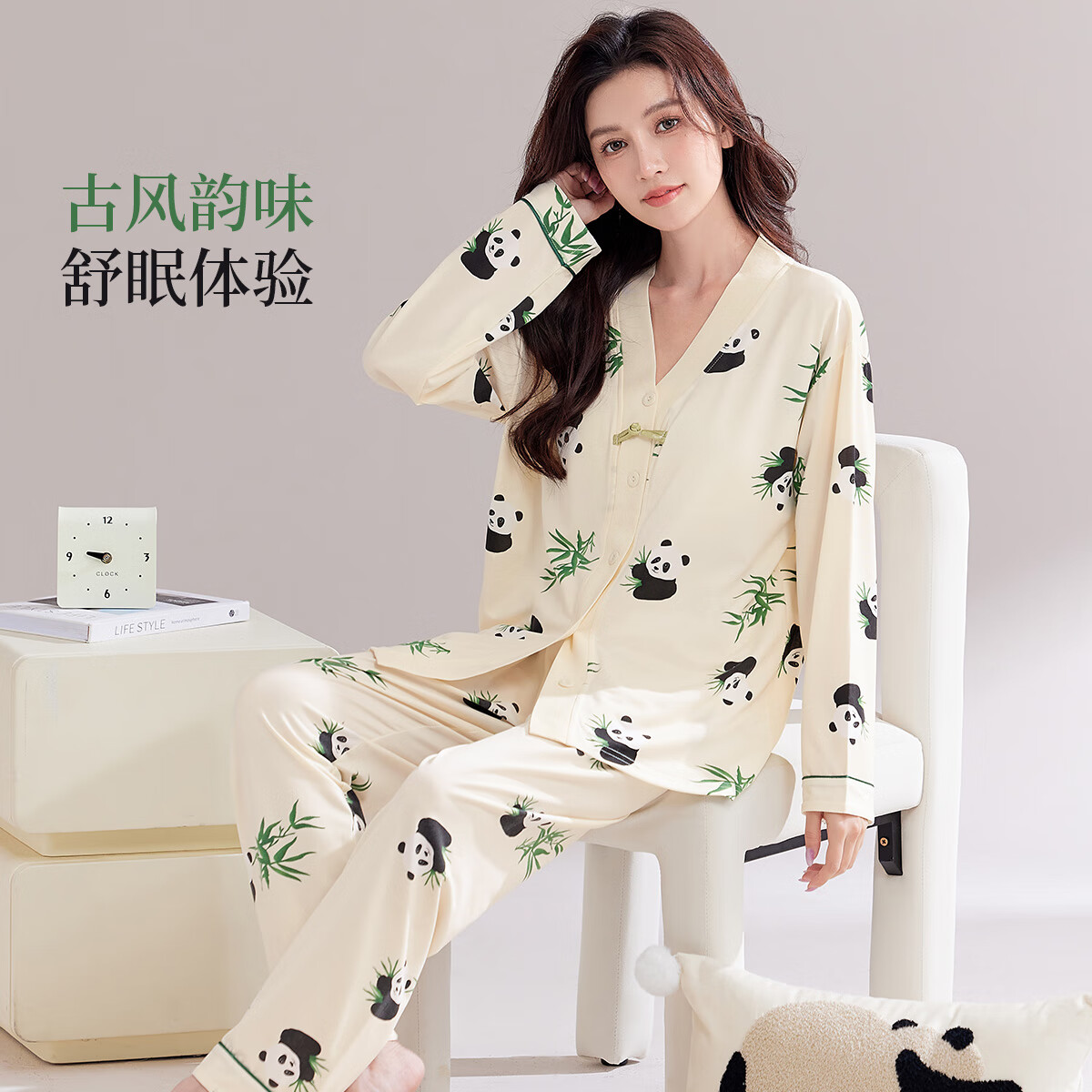 ��ɫ���� Ůʿ�������Ҿӷ���װ˯�� ǳ��ɫ L 44Ԫ