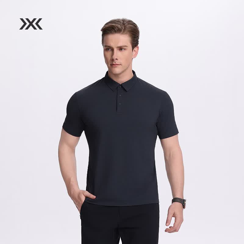 XBIONIC布里兹棉感速干POLO衫男短袖Polo抗菌防晒夏季商务休闲 25787 矿物黑 L