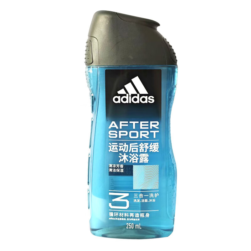 阿迪达斯（Adidas） 阿迪达斯男士洗发沐浴露运动按摩沐浴香氛 三合一洗发沐浴运动舒缓250ml