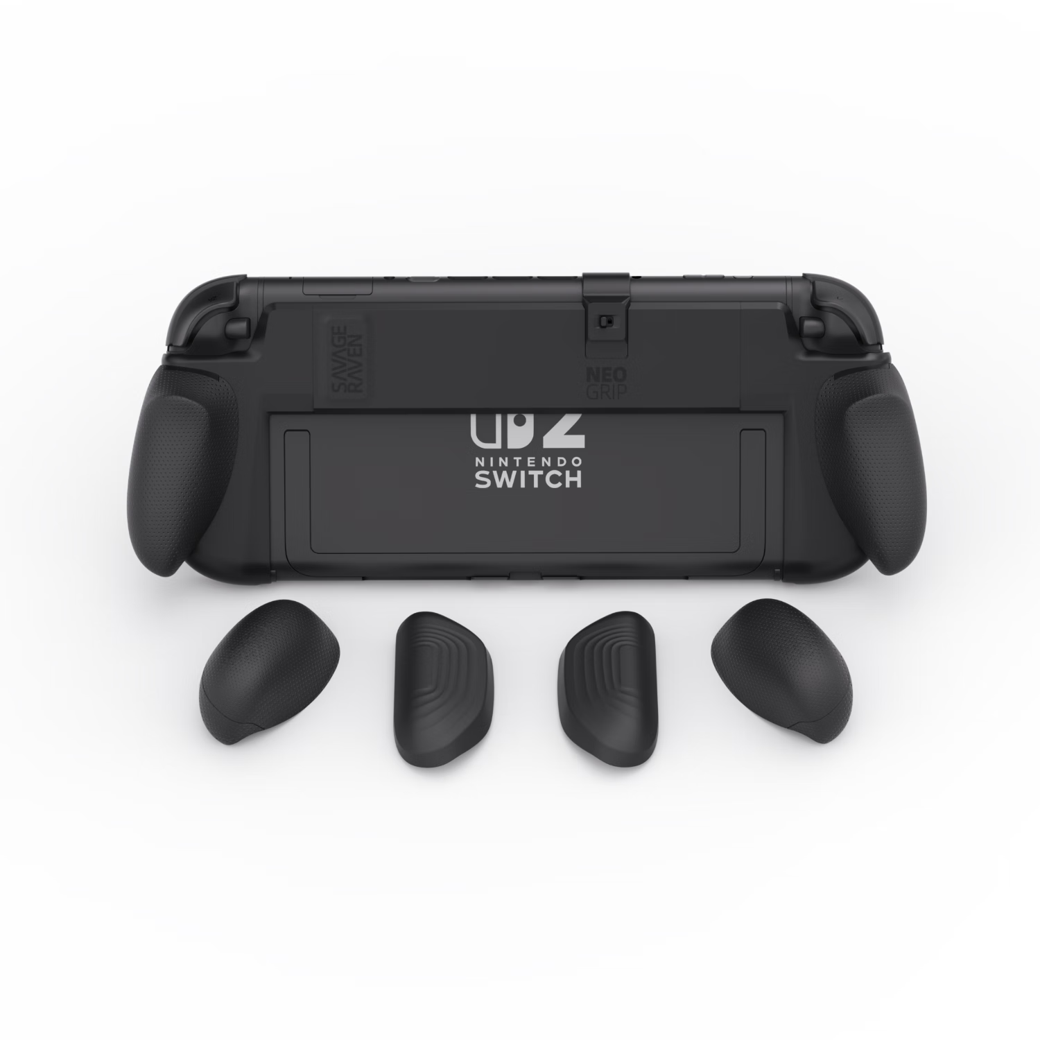 Skull & Co.Switch2保护壳  能插底座 骷髅skullnco 人体工学三种握把 不挡支架  NeoGrip2 简装：NeoGrip2【黑色】