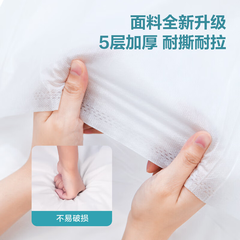 得力（deli）旅行一次性床单被罩枕套酒店四件套双人单人加厚被套便携隔脏出游 【双人/4件套】枕套*2+床单+被套