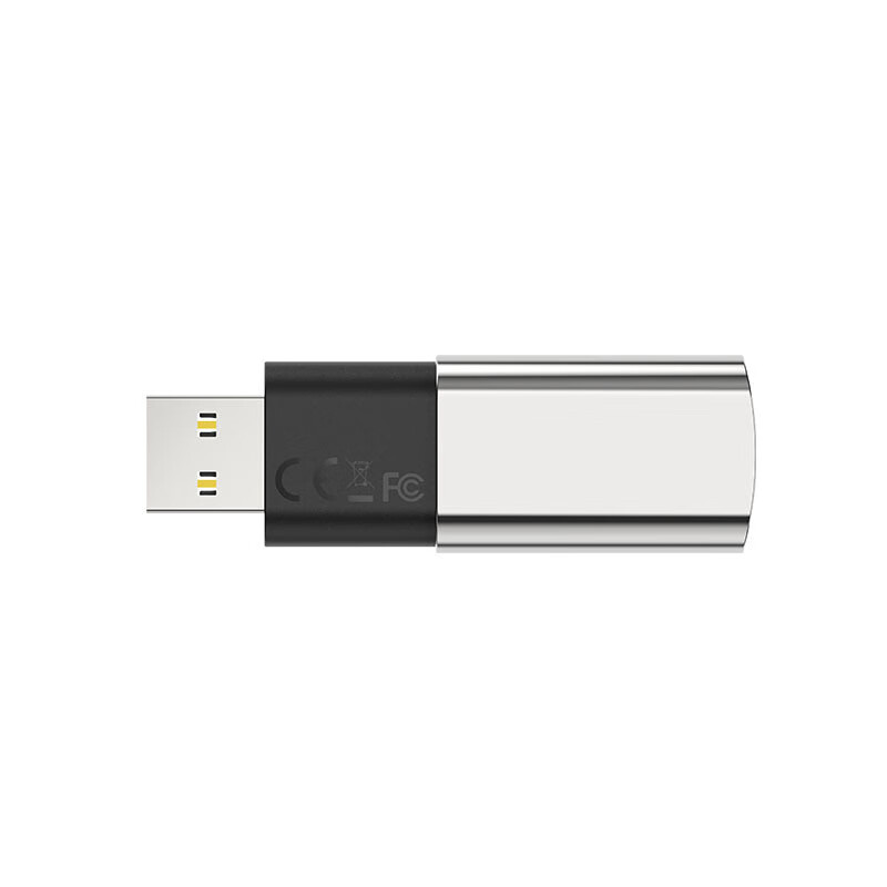 朗科固态朗科US2USB3.2大容量高速电脑金属加密系统挡丢失 银灰色 128GB