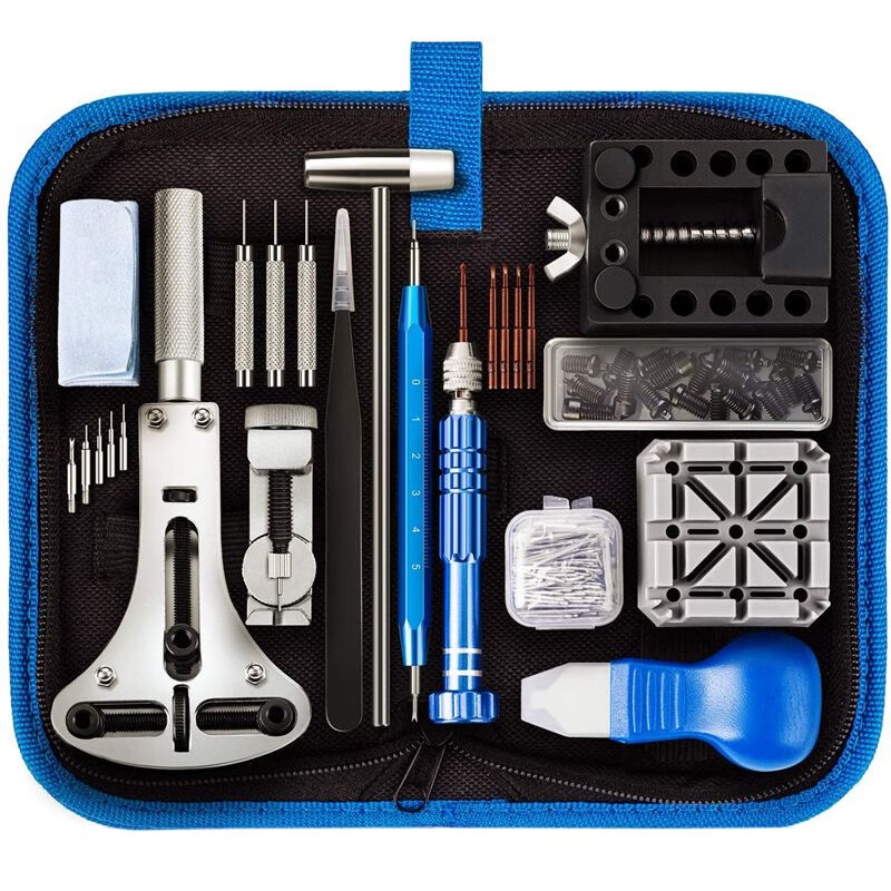 時(shí)馳（SHICHI）修表工具套裝手表維修專用工具后蓋開蓋器機(jī)械表帶后蓋迷你螺絲刀 精品套裝一(送防水膏)