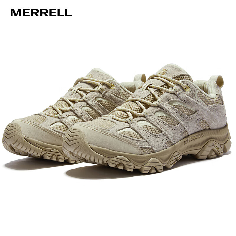 迈乐（Merrell）官方店男女款户外登山徒步鞋减震MOAB 3迈越者轻量防滑耐磨透气 J038203奶茶色（男） 上新 44