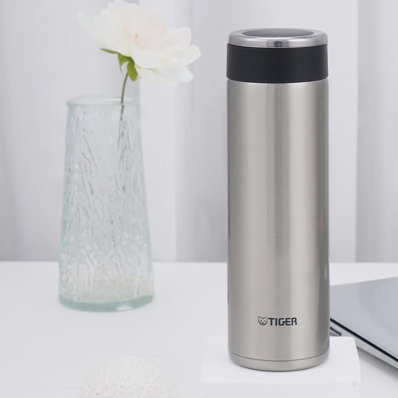虎牌（TIGER）保温保冷杯不锈钢真空商务水杯七夕礼物MMW-A48C-XC不锈钢色480ml