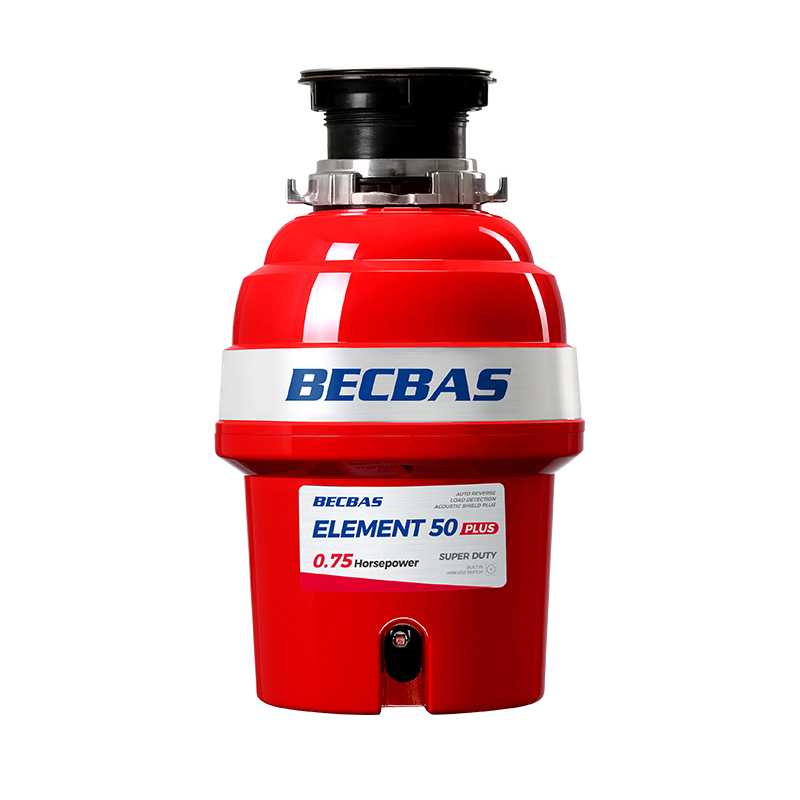 贝克巴斯（becbas）E50PLUS食物垃圾处理器水槽厨余粉碎机无线开关自动进水反转关机