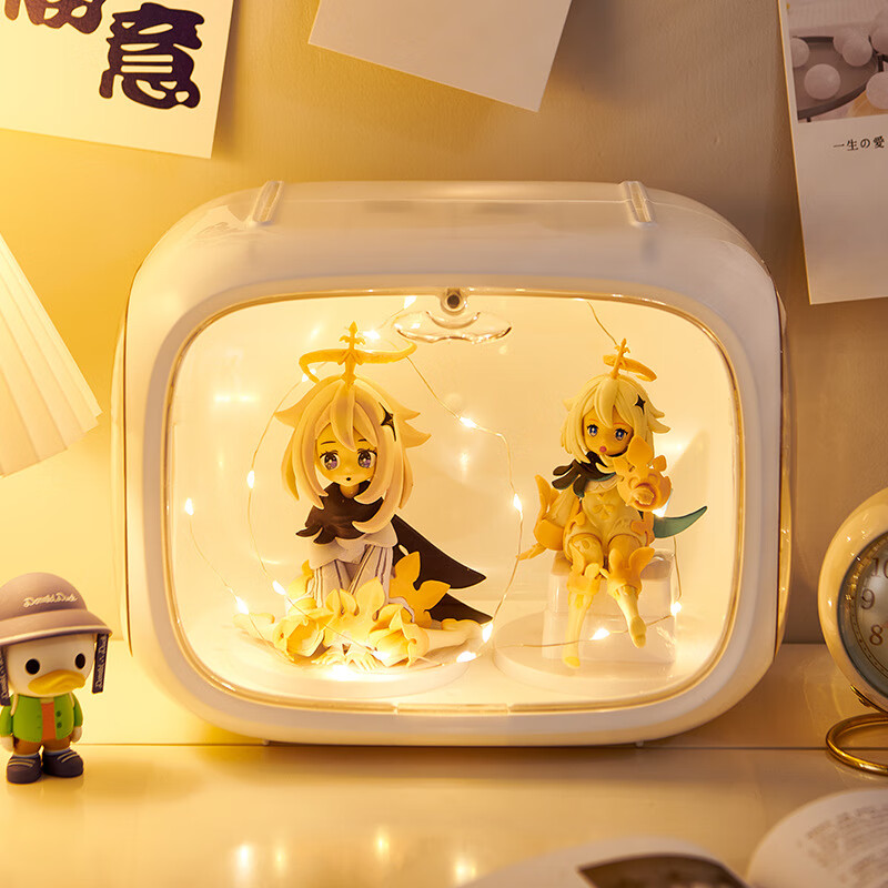 安爾雅泡泡瑪特盲盒展示架亞克力太空艙防塵手辦樂高展示柜塑料收納1