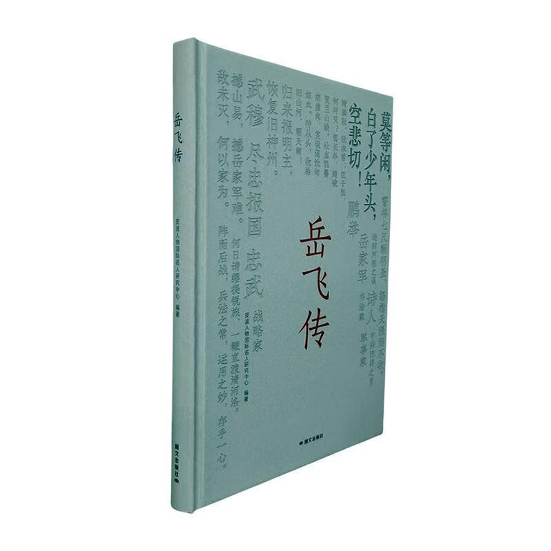 岳飞传皮波人物国际名人研究中心国文出版社9787512518261 传记书籍