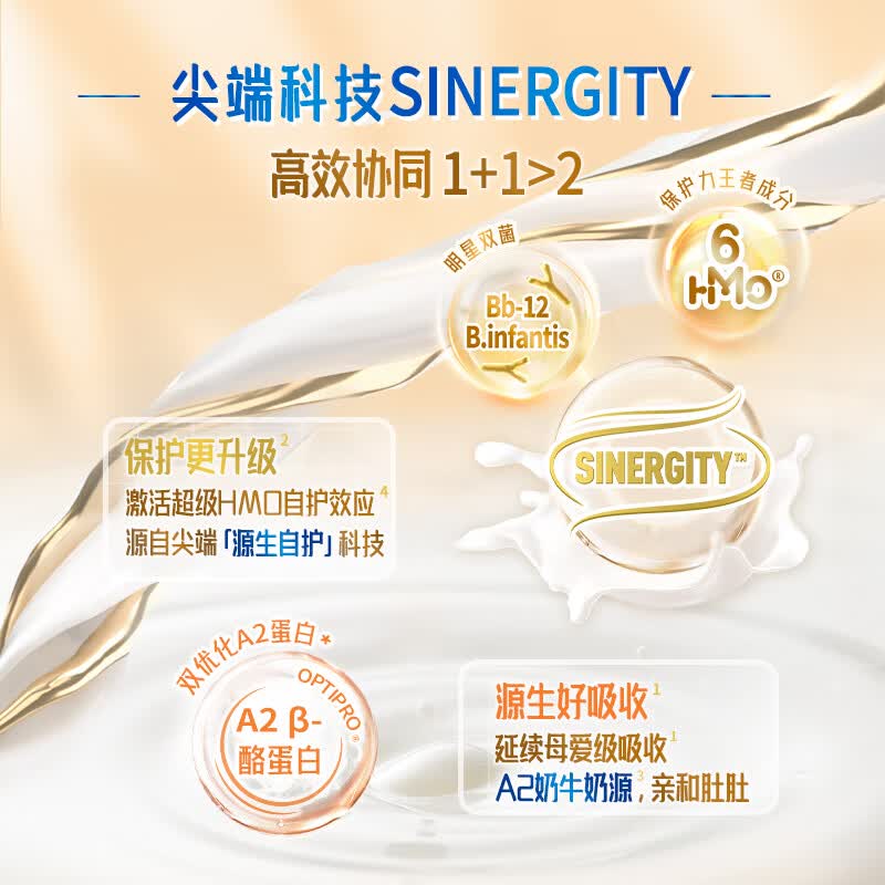 雀巢（Nestle）能恩全护A2港版新升级6HMOa2蛋白益生菌婴幼儿配方牛奶粉多罐特价 3段 【添加福利官优惠升级】 【效期28年2月】