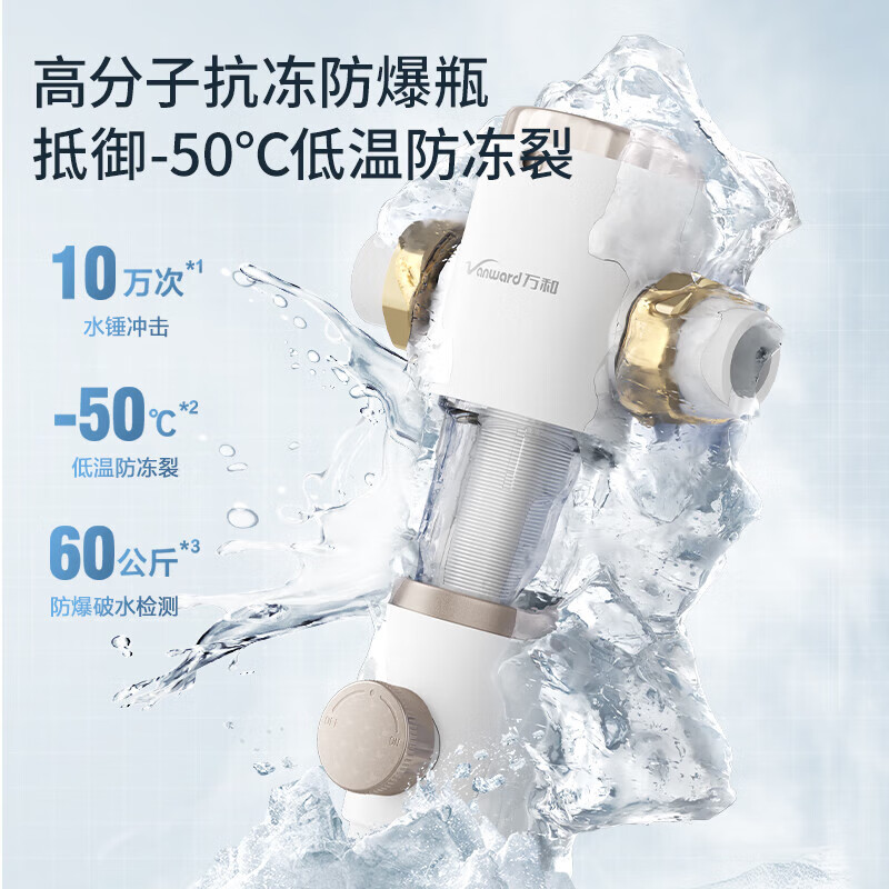 万和(Vanward)白露前置过滤器净水器家用全屋超10T/h体验升级迭代款40微米反冲洗大通量管道过滤器全屋