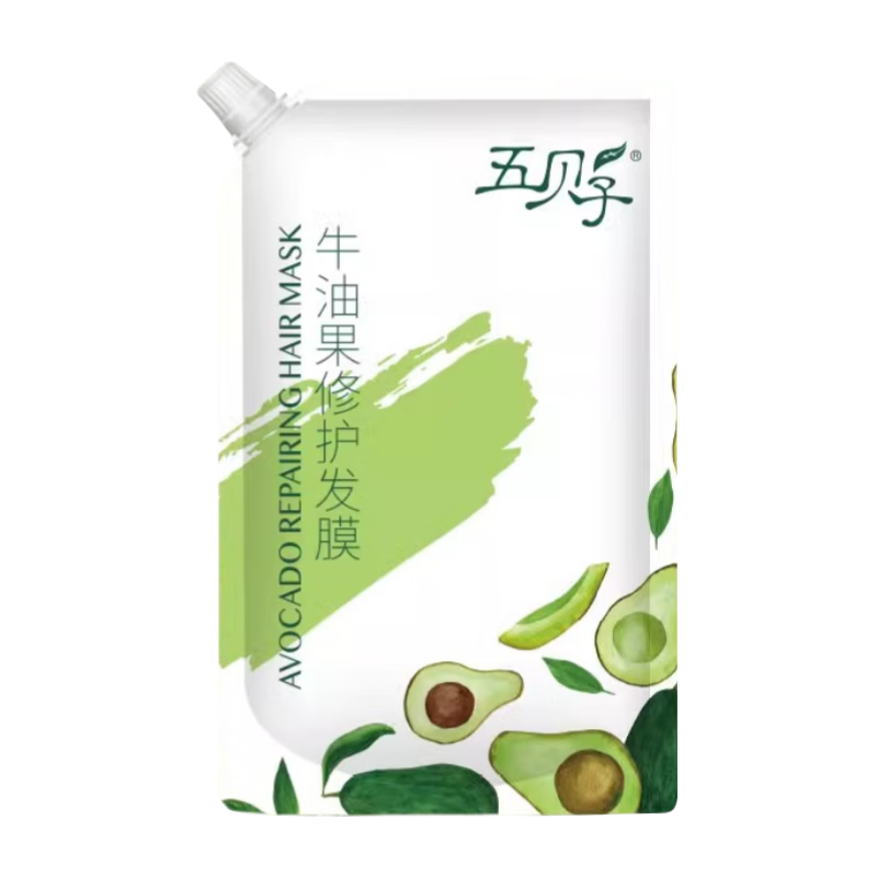 五貝子新品牛油果修護發(fā)膜護發(fā)素女干枯毛躁燙染適用補水順滑 1袋【牛油果修護發(fā)膜】500ml