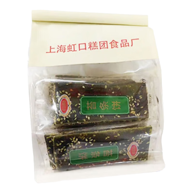 維霆上海虹口糕團廠海苔苔條餅干懷舊零食芝麻正宗特產(chǎn)休閑點心308g