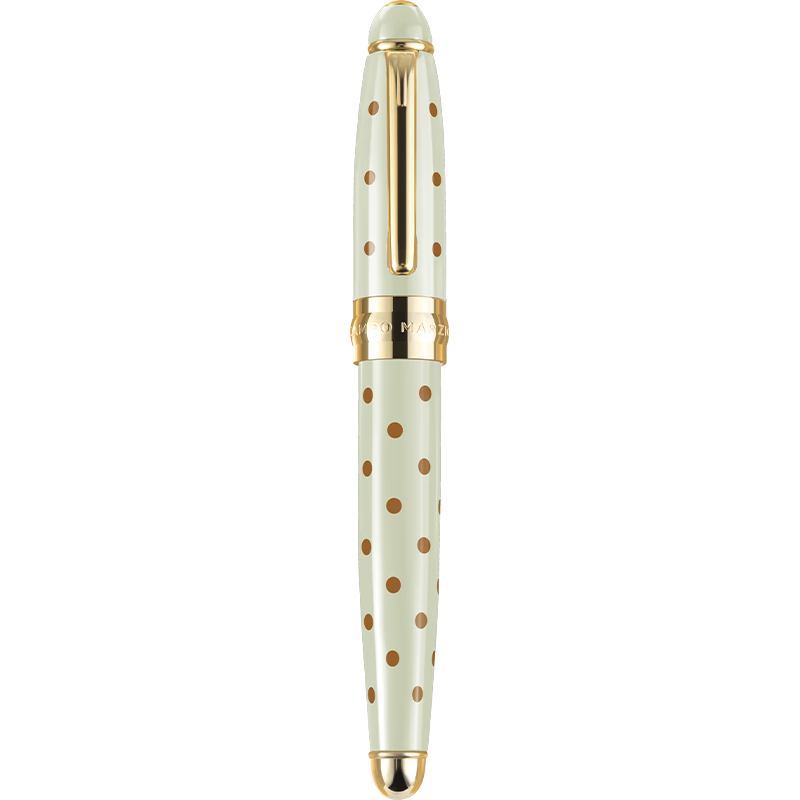 凱博马尔兹意大利品牌钢笔经典波点系列口袋钢笔经典波点系列质感金属女神节礼物 青柠色【单钢笔】