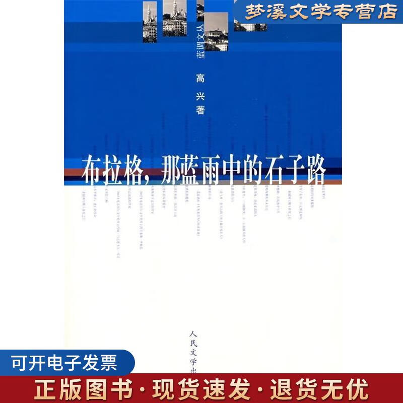 正版旧书布拉格，那蓝雨中的石子路  高兴 著 人民文学出版社 9787020058242