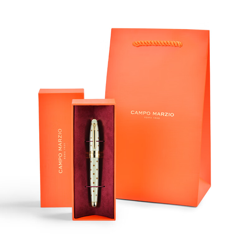 凱博马尔兹意大利品牌钢笔经典波点系列口袋钢笔经典波点系列质感金属女神节礼物 青柠色【单钢笔】