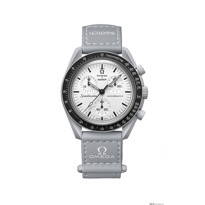 斯沃琪x欧米茄联名 行星系列1965登月复古白色表盘瑞表石英机芯42mm