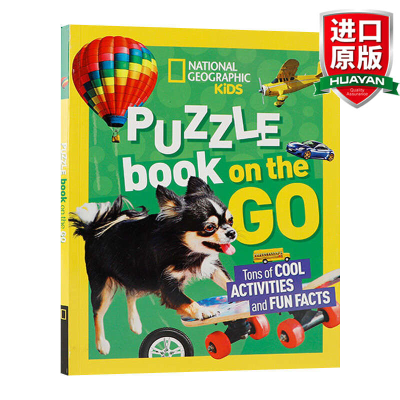 national geographic kids puzzle book: on the go 英文版 进口英语