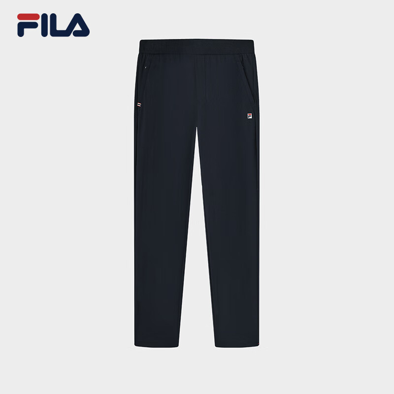 FILA 斐樂(lè)官方男士針織長(zhǎng)褲2025夏季新款基礎(chǔ)運(yùn)動(dòng)褲子 傳奇藍(lán)-NV XL 180/88A/XL