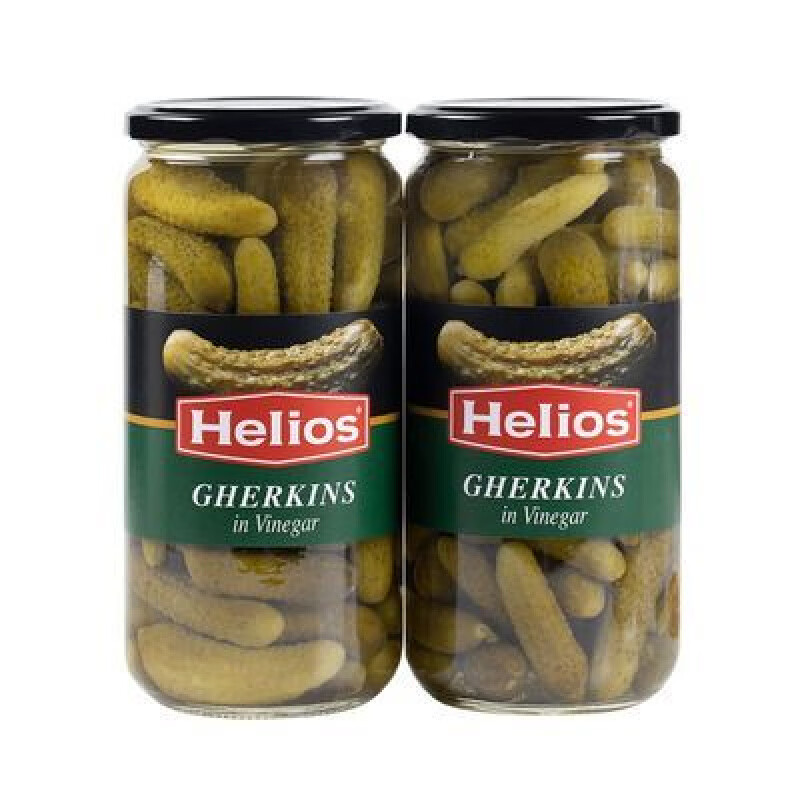 山姆Helios西班牙酸黃瓜680g*2瓶 0脂酸青瓜腌黃瓜罐頭醬瓜下飯菜 山姆Helios西班牙酸黃瓜680g*2瓶