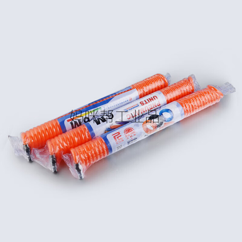 pu彈簧氣管螺旋伸縮氣動(dòng)壓縮空氣氣泵管8mm6 10 12山耐斯 PU6*4彈簧管3米含接頭