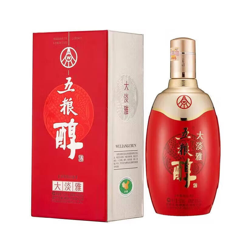 五粮液【喜酒】五粮醇浓香型粮食白酒商务宴请整箱装 50度五粮醇(大淡雅)500ml*6瓶/箱