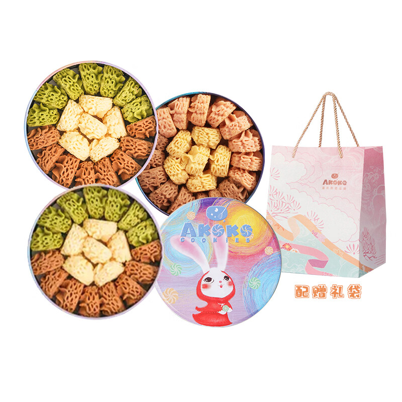 AKOKO進(jìn)口歐洲黃油禮盒年貨餅干鹽趣焦糖濃情可可草莓慕斯味糕點(diǎn) 法式三拼*1盒+經(jīng)典三拼*2盒【共4 黃油曲奇餅干(順豐)