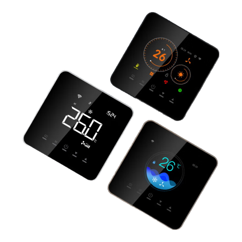 acmelec適用于大金日立海信多聯(lián)機中央空調(diào)VRF溫控器開關(guān)面板wifi遠(yuǎn)程 黑色 AE-6607-wifi-海信