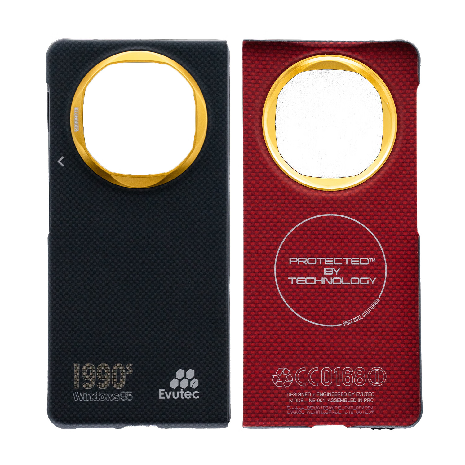 Evutec重生【金色的80/90年代】华为非凡大师Mate60/70RS/X6/XT/芳纶宇航服纤维编织七夕礼物高级手机壳 X6 |【金色的90年代】