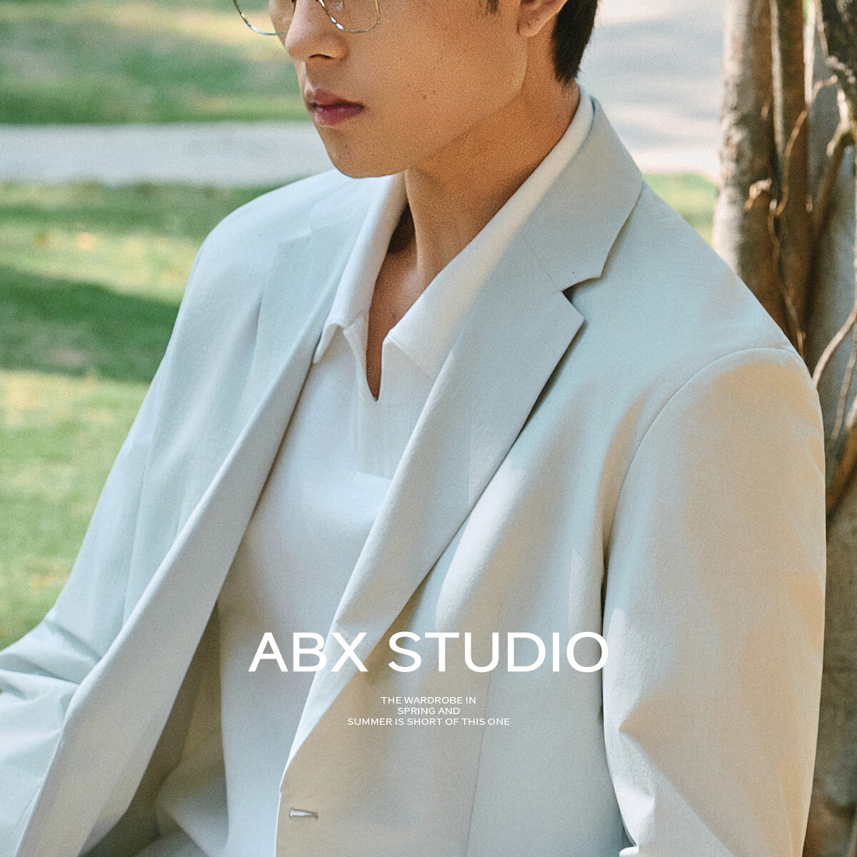 a.b.x【吸湿速干四面弹肌理面料】夏季压胶接缝工艺轻薄小西装男西服 黑色 2XL