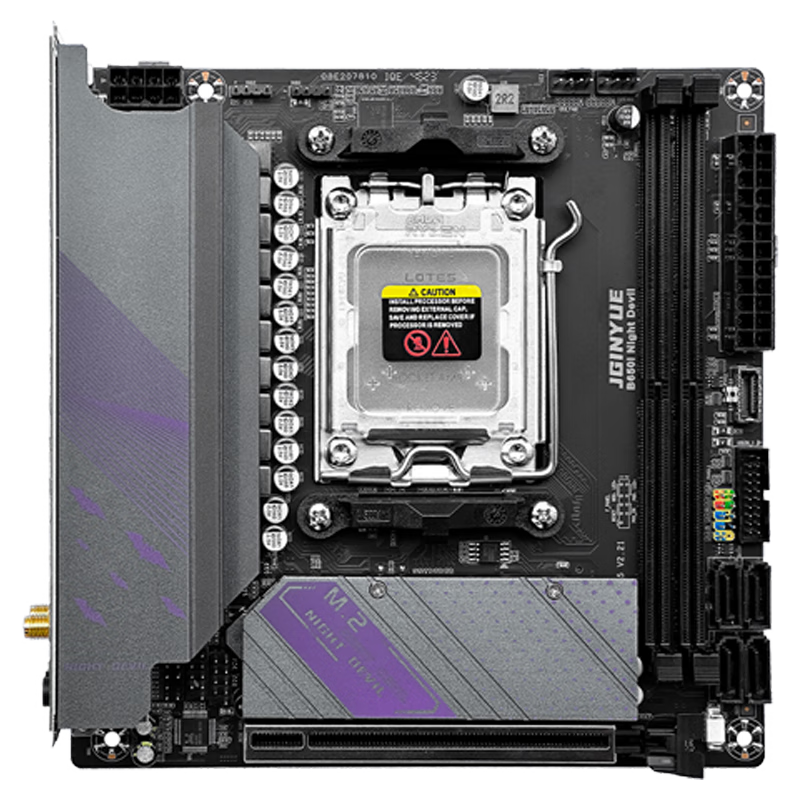 B650I Night Devilҹħ DDR5Ϸ ֧CPU 9600X/9700X/7800X3D (AMD B650/AM5ӿڣ