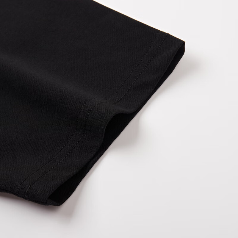 马骑顿（MQD）男大童夏季新品学院风鸳鸯袖条纹撞色卡通短袖T恤 本白 150