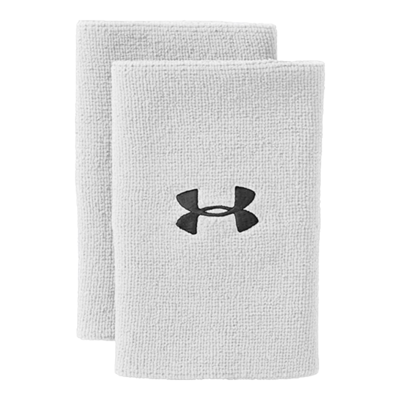 安德玛（UNDERARMOUR）Performance 6英寸男女同款情侣训练运动腕带1218006 白色100 均码