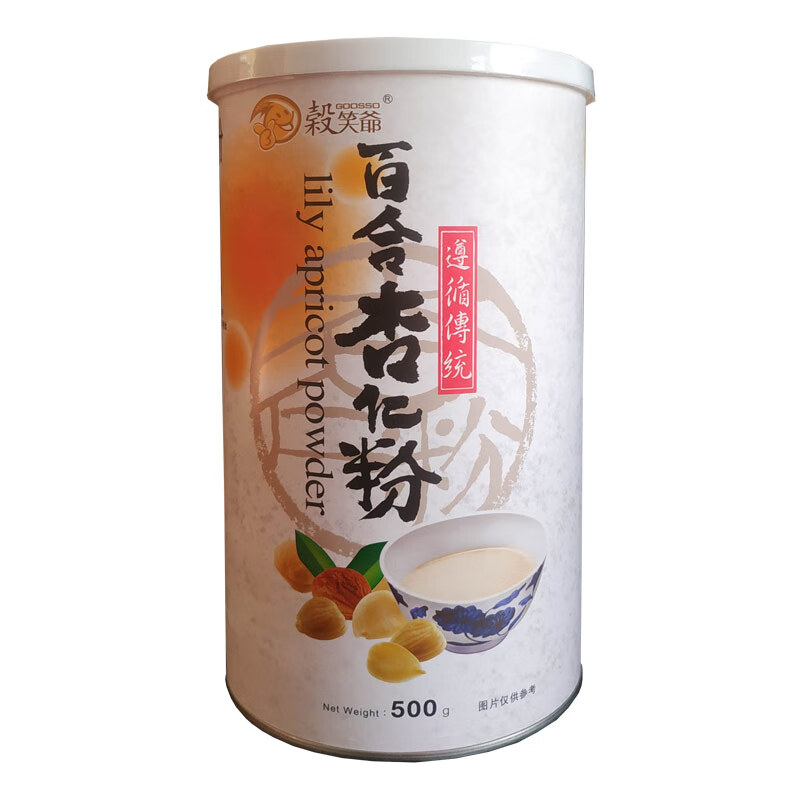 谷笑爺山姆超市百合杏仁粉進(jìn)口南杏仁烘焙馬卡龍即食早餐沖泡固體營(yíng)養 谷笑爺百合杏仁粉 1罐 500g