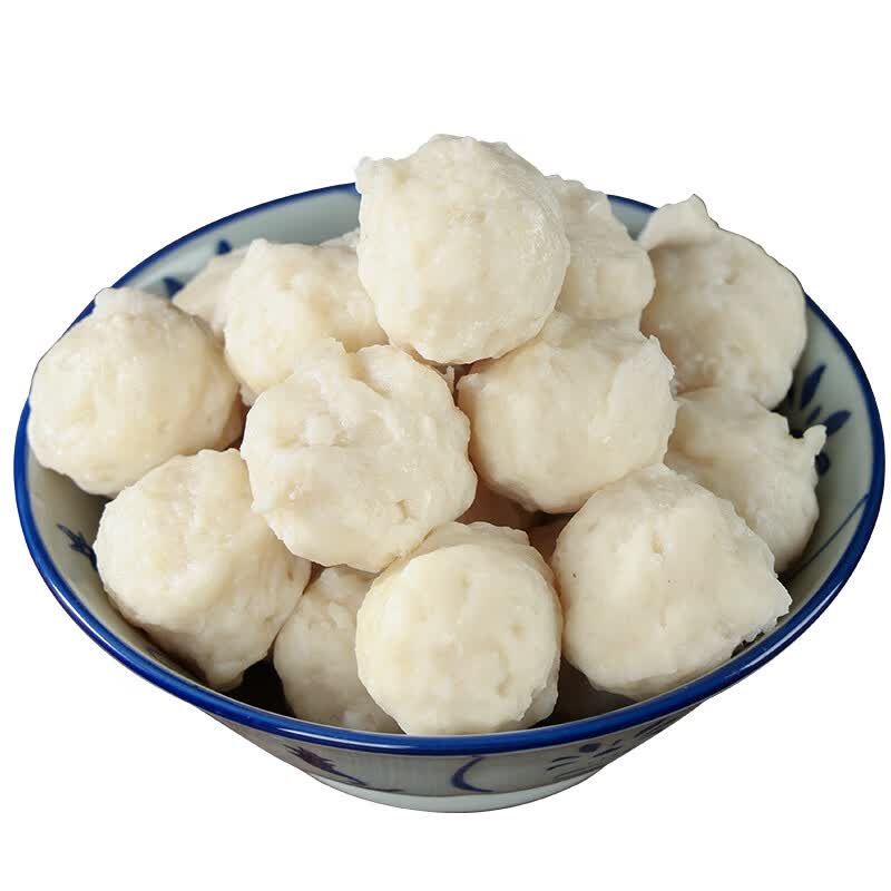 潮牛统领潮汕手打墨鱼丸花枝纯手工鱼丸章鱼丸子商用新鲜火锅食材无添加剂 手工墨鱼丸/3斤 【送沙茶酱+蒜头酥】