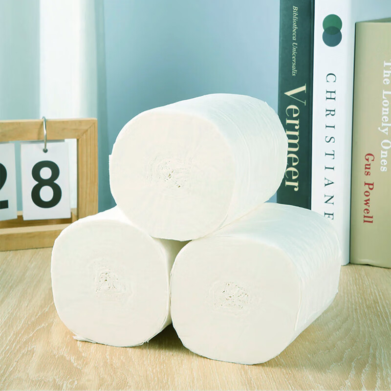 永辉优选优颂经典四层无芯卷纸1860g155克12卷木浆卫生纸厕纸 4层 1860g*12卷 永辉优选木浆经典无芯卷