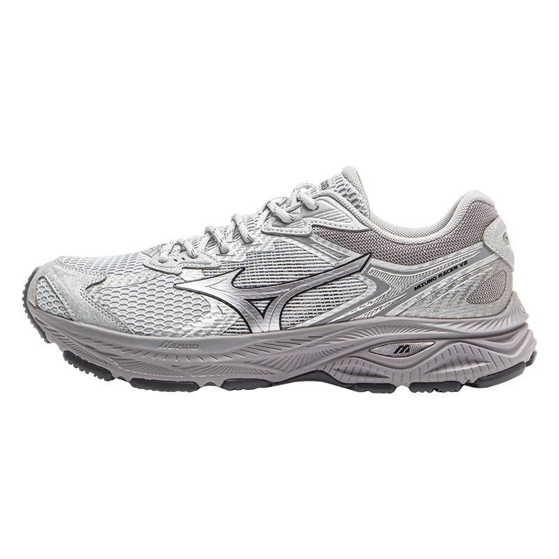 美津濃(MIZUNO)新款男女跑步運(yùn)動(dòng)鞋 都市運(yùn)動(dòng)搭配透氣復(fù)古機(jī)能跑步鞋 RACER V2